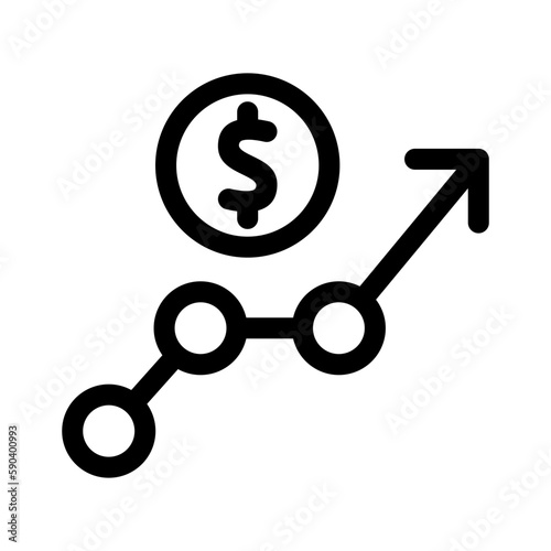 profit icon or logo isolated sign symbol vector illustration - high quality black style vector icons