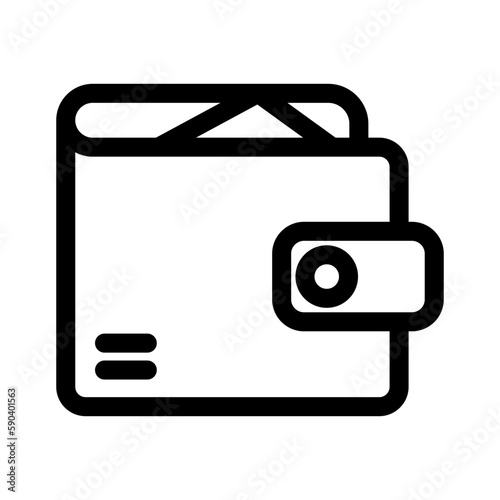 wallet icon or logo isolated sign symbol vector illustration - high quality black style vector icons