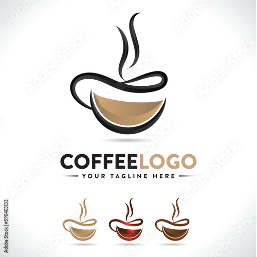 Coffee Logo Design Coffee Mug Logo Design Fully Editable EPS