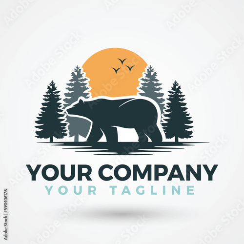 Bear Logo Design Polar Bear Logo Design Template Fully Editable EPS