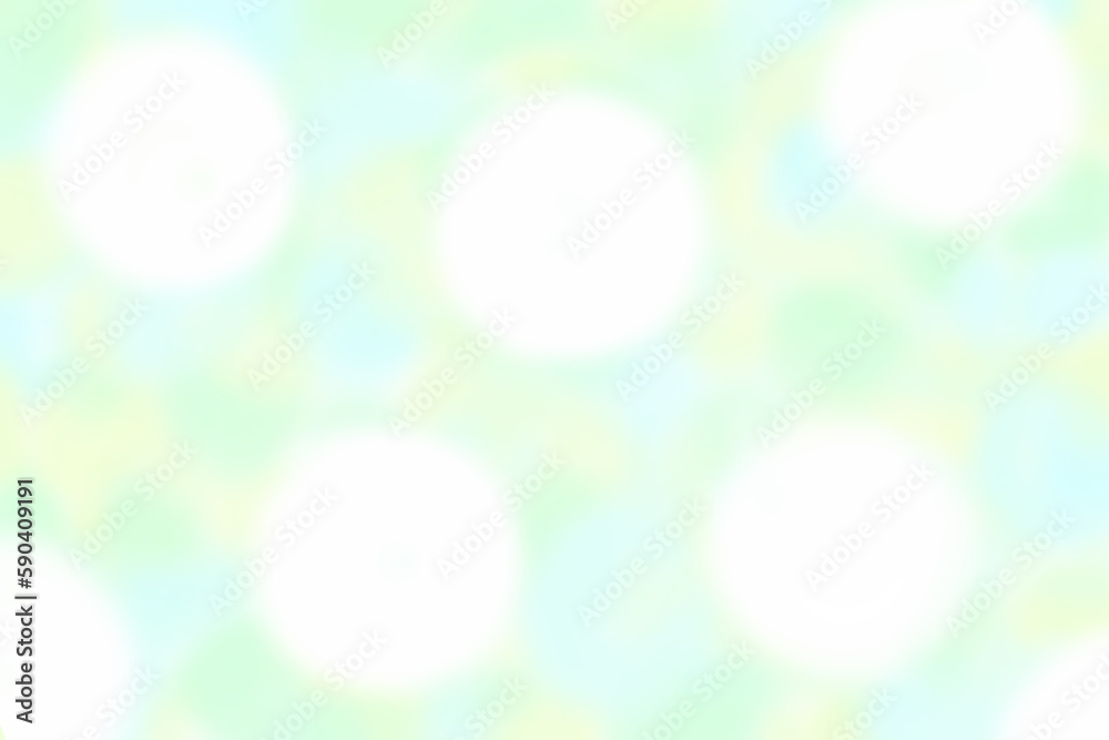 Naklejka premium ふわふわしたパステルカラーの背景素材 水色 淡い色 イラスト 水玉模様 ドット