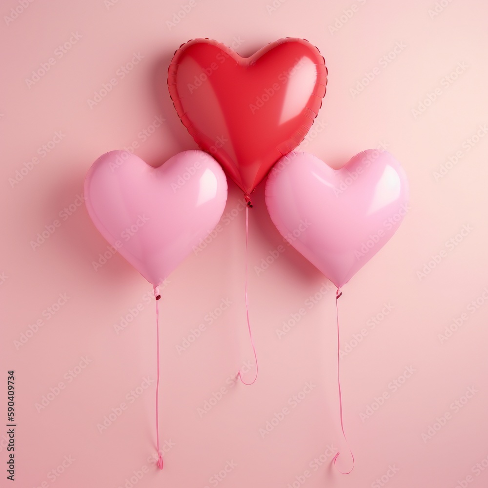 pink hearts on a pink background
