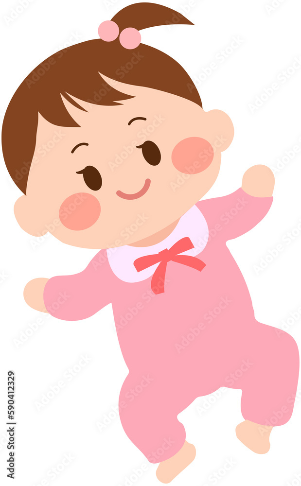 Happy baby girl lcon 