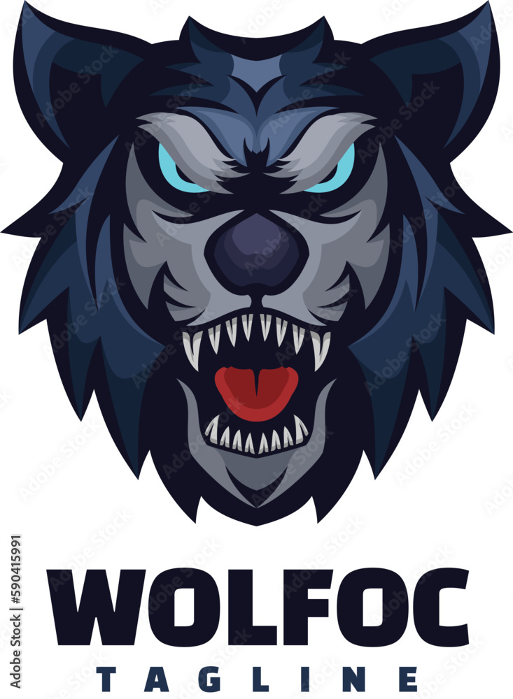 wolf head logo