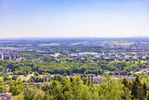 View of Skövde city in Sweden a beautiful summer day photo