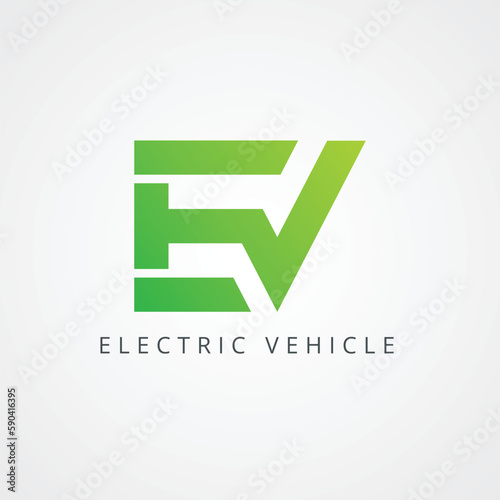 Future Forward: Futuristic E V Initial Logos for Electric Vehicles