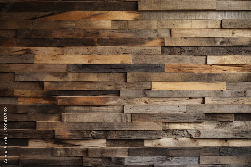 Wall with Wood Texture Wall with Wood Texture