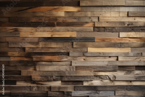 Wall with Wood Texture