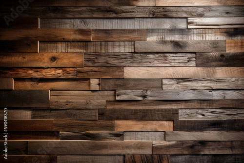 Wall with Wood Texture