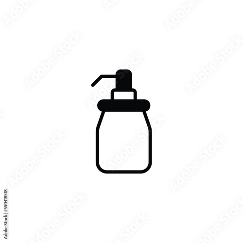 Sanitizer icon design with white background stock illustration