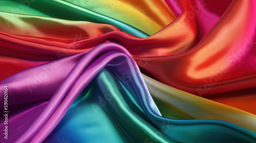 colorful rainbow silk background