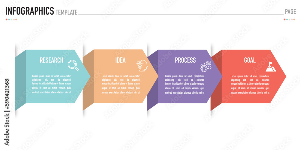 Infographic template or element as a vectors including 4 step or process with colorful 3D shape on white background and shadow for business work presentation to goal or success, simple, minimal style Infographic template or element as a vectors including 4 step or process with colorful 3D shape on white background and shadow for business work presentation to goal or success, simple, minimal style