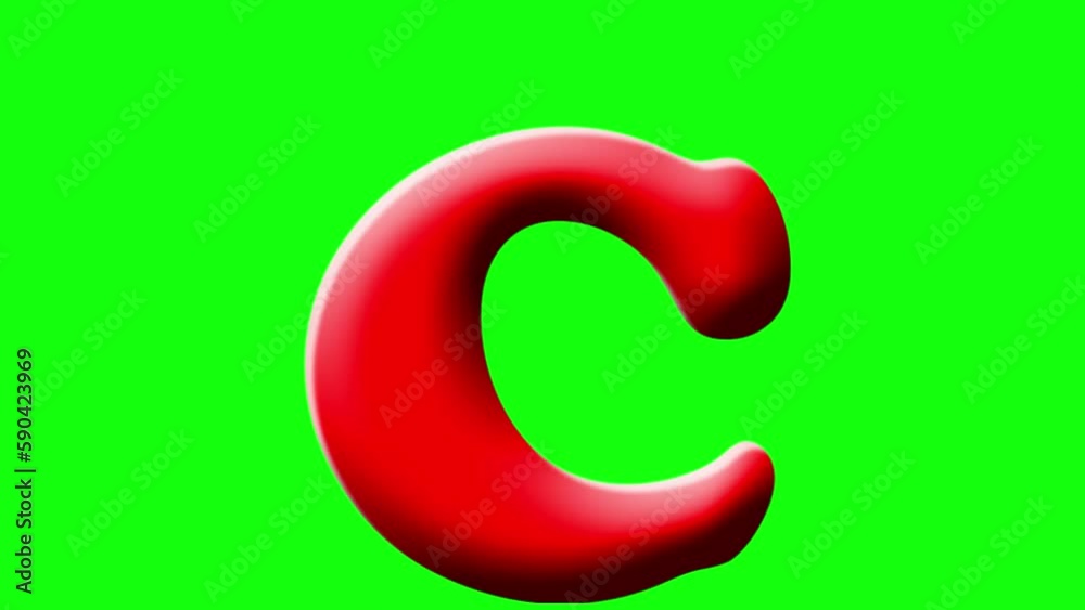 c letter abc bounce alphabet