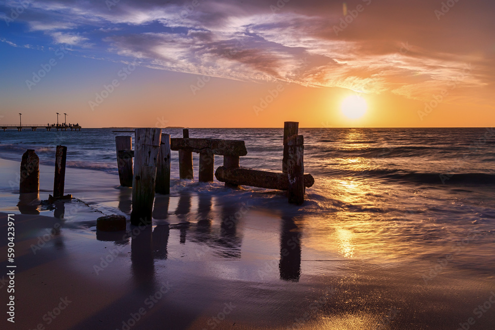 The Old Jetty at Jurien Bay, West Australia, at sunset