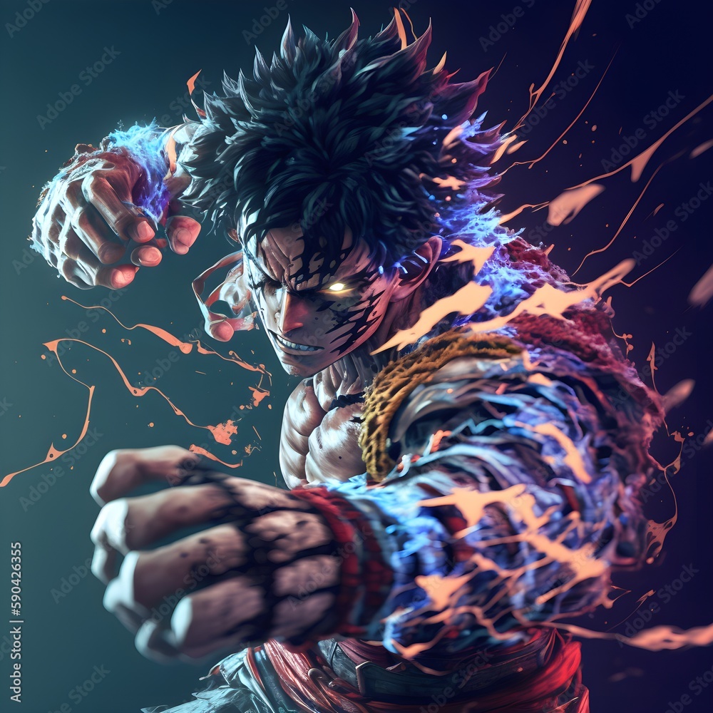 one piece monkey d luffy gear 5 hyper realism 2k beautifully coded by ...