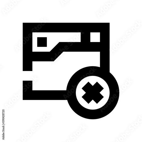 Unsecure line icon