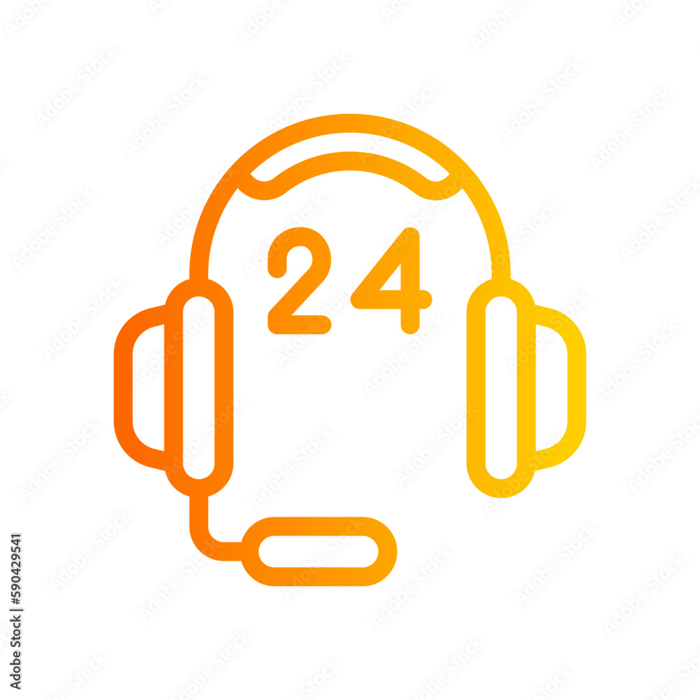 customer support gradient icon customer support gradient icon