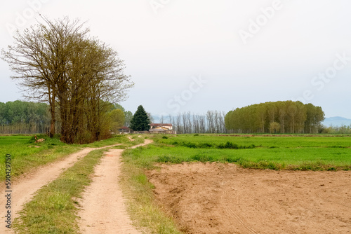Po valley Pianura Padana panorama landscape
