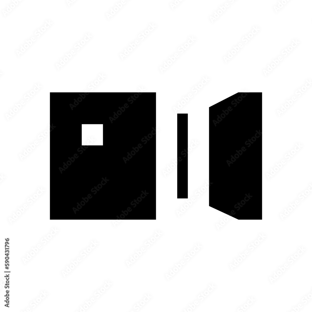 video camera glyph icon