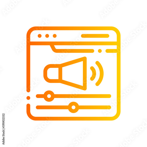 volume gradient icon