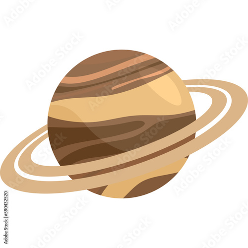 Saturn Planet Illustration