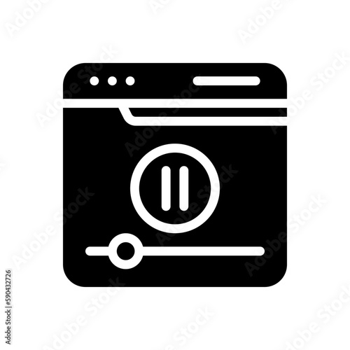 pause glyph icon