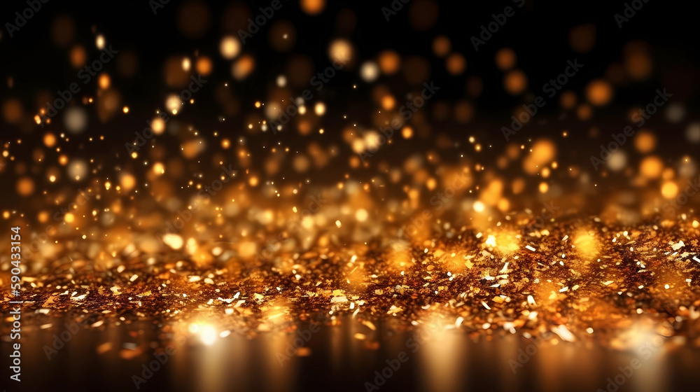 Luxury abstract golden shimmer glitter