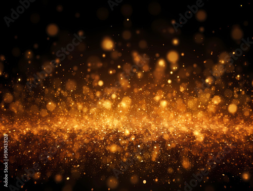 Luxury abstract golden shimmer glitter © Budairomi
