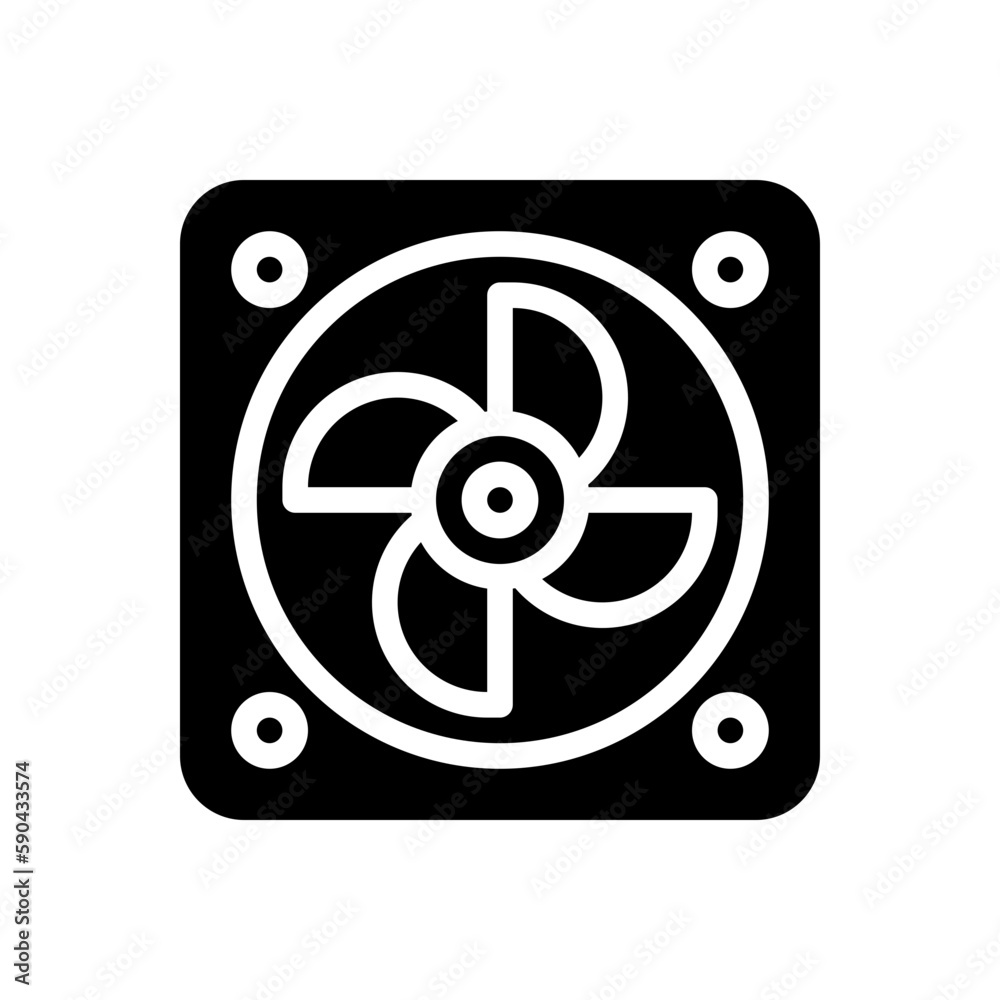 exhaust fan glyph icon