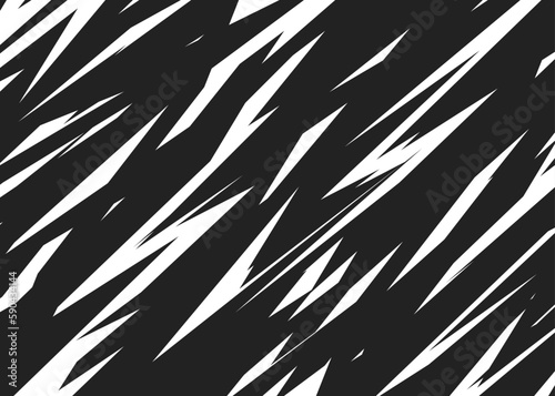 Abstract background with seamless sharp and slash line pattern. Raw scratch pattern photo