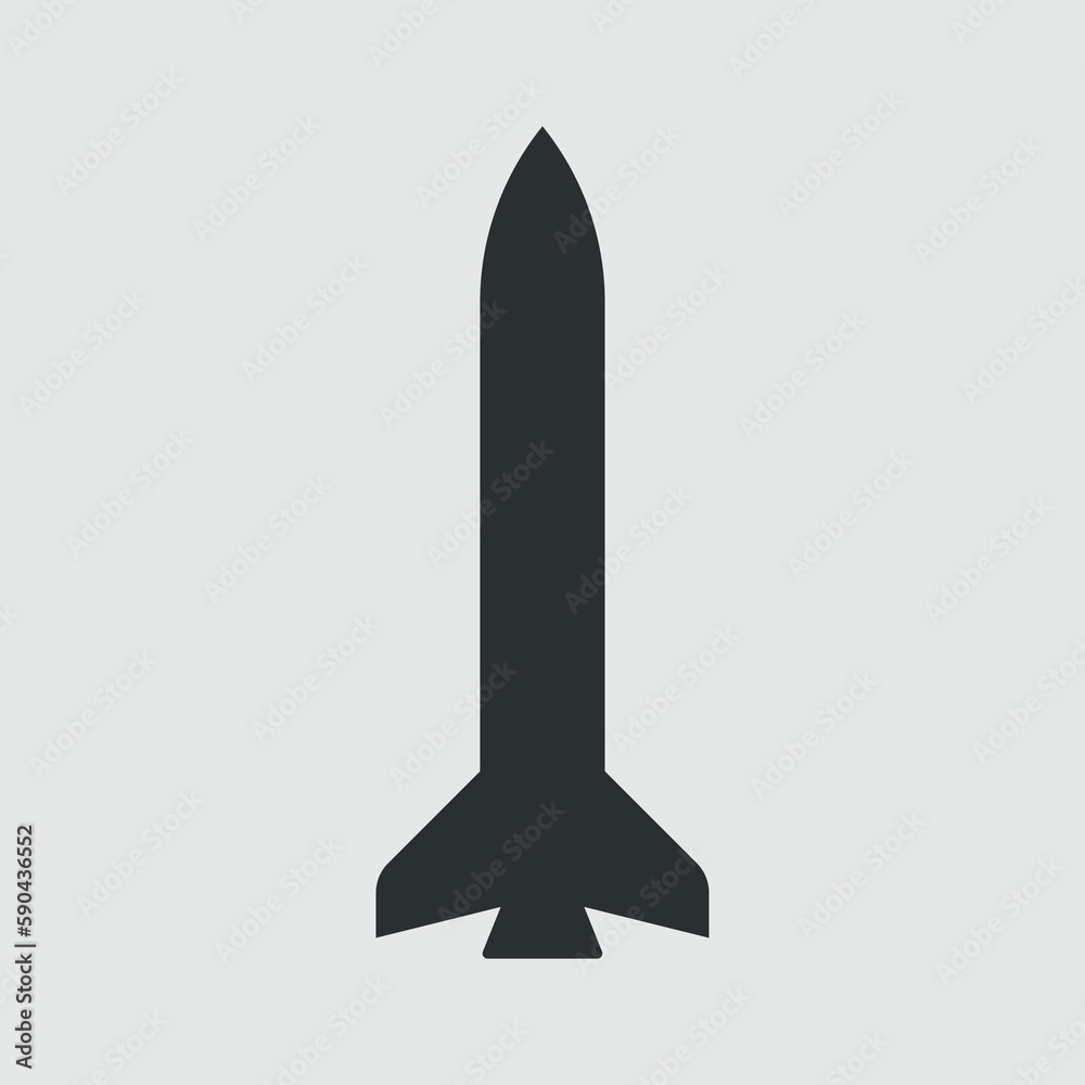 Rocket. Simple shape vector icon. Vector illustration Rocket. Simple shape vector icon. Vector illustration