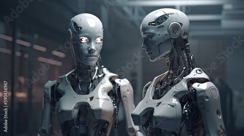 ロボットと人間の恋愛・友情（Generative AI）  © buritora
