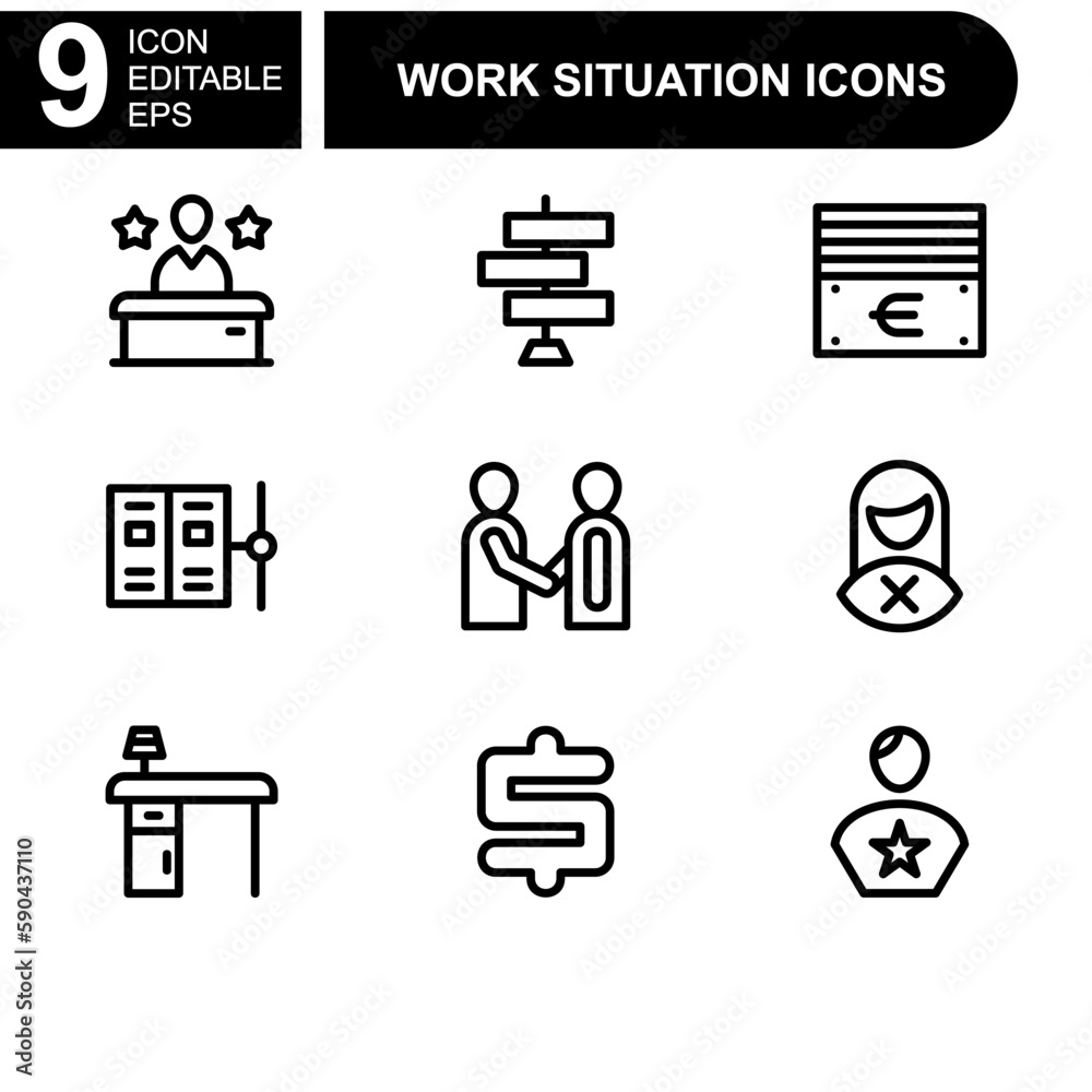 job and business icon or logo isolated sign symbol vector illustration - high quality black style vector icons
