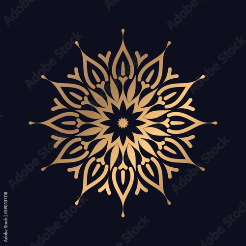 Decorative And Ornamental Colorful Mandala design