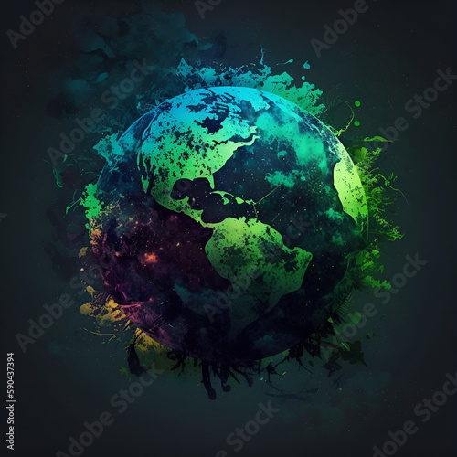 Earth day or environment day wallpaper made with generative AI technology  © shinchan