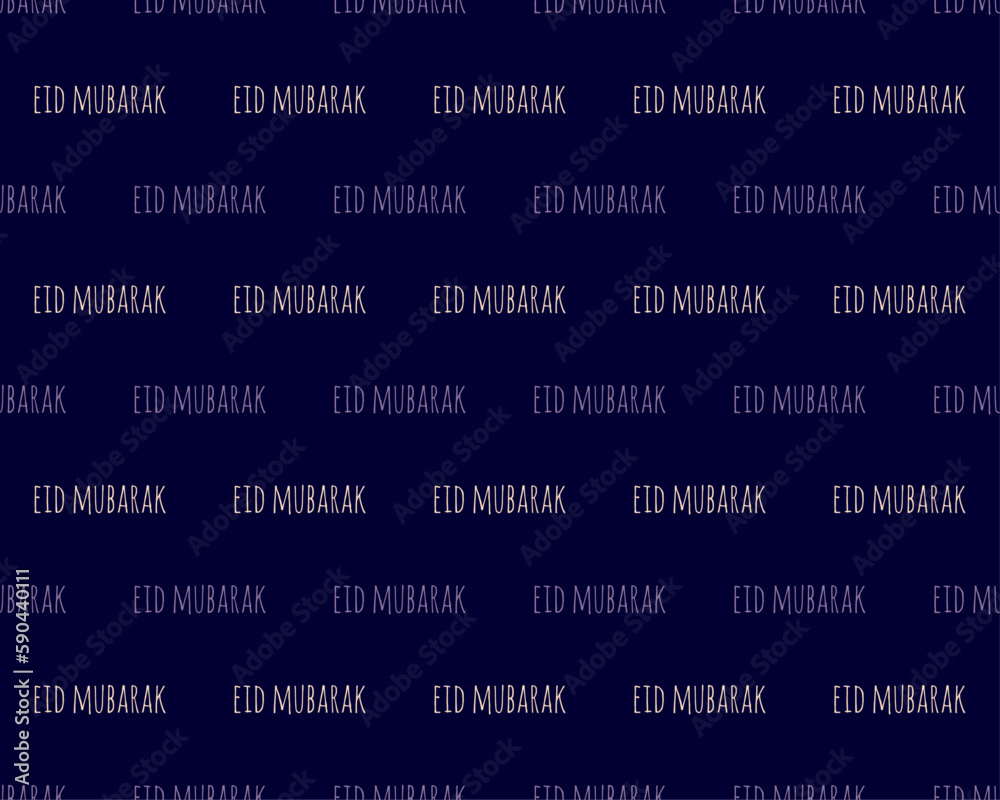 Obraz premium Eid mubarak template with text seamless pattern