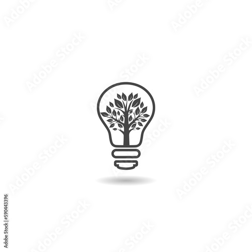 Idea Tree with shadow isolated on white