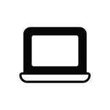 Laptop icon vector stock.