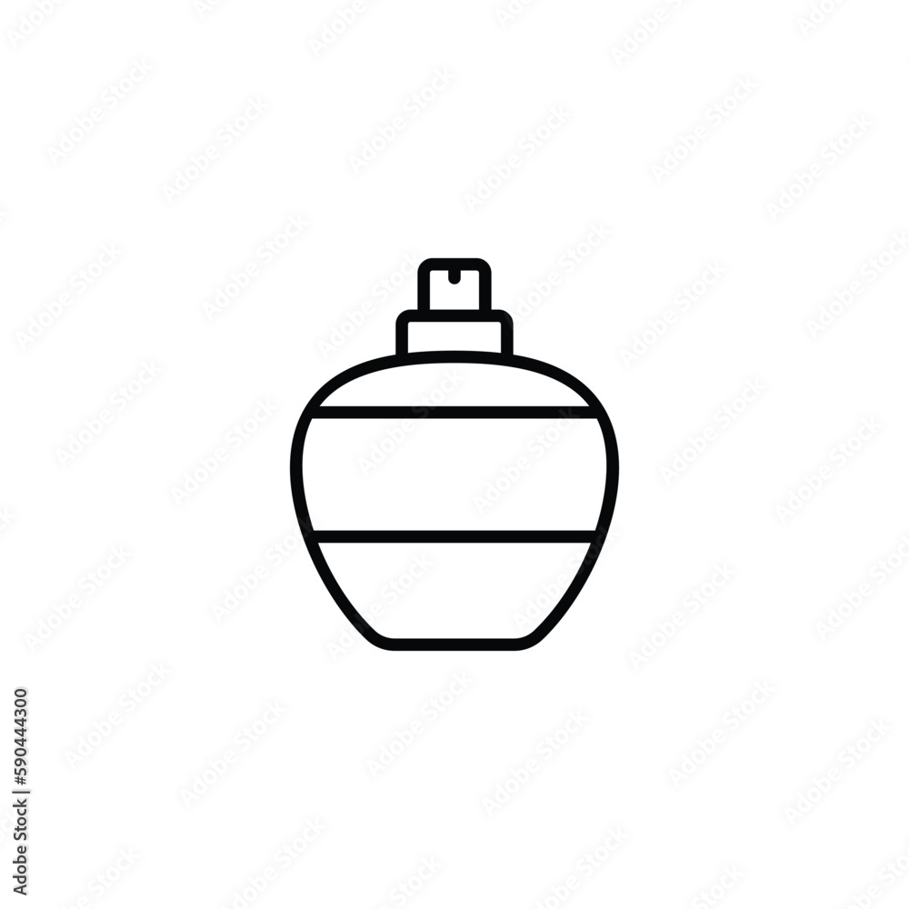 Perfume icon design with white background stock illustration