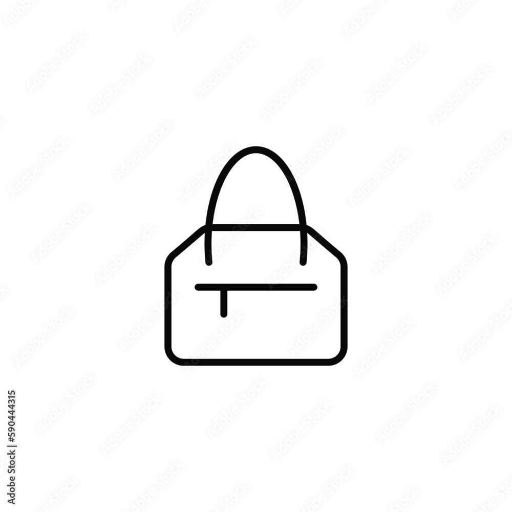 Hand Bag icon design with white background stock illustration Hand Bag icon design with white background stock illustration