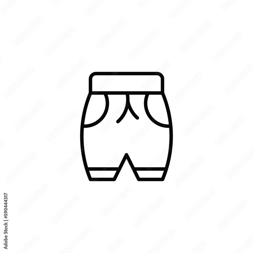 Shorts icon design with white background stock illustration Shorts icon design with white background stock illustration