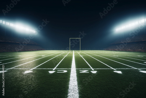 stadium lights on a field, Generative AI 