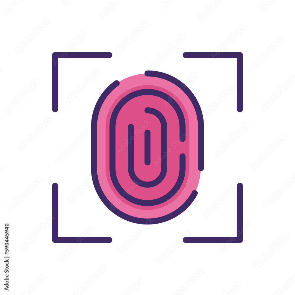 Finger Print icon vector stock. Finger Print icon vector stock.