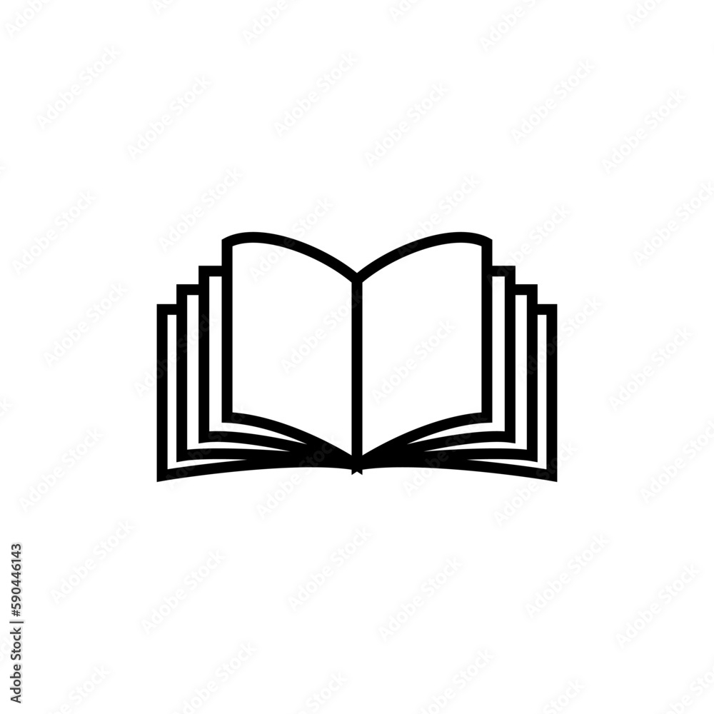 open book icon vector design templates open book icon vector design templates