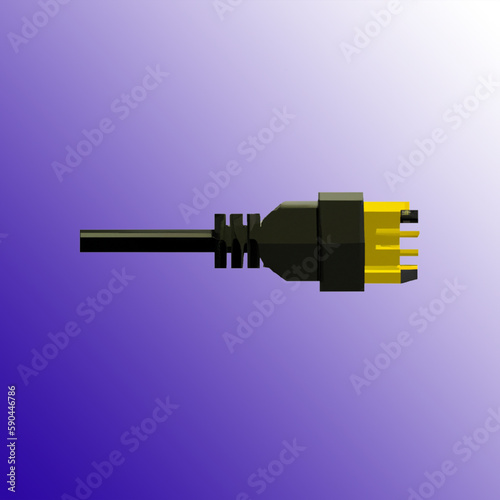 two interesting computer connecting cable jacks
