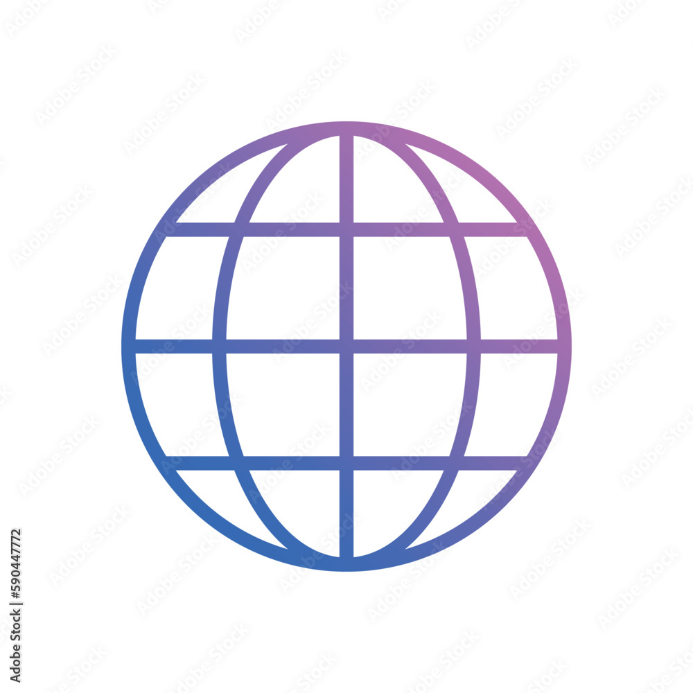 Global Security icon vector stock. Global Security icon vector stock.