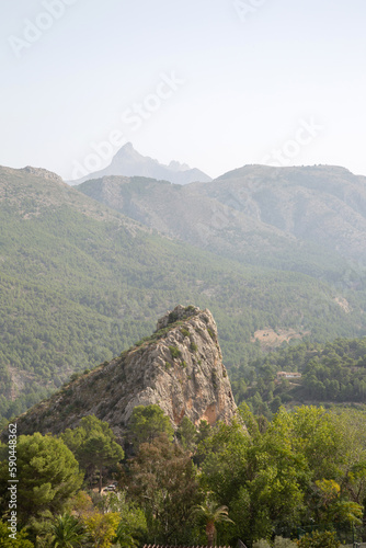 Obraz na płótnie Landscape and Peaks in Guadalest; Alicante; Spain w salonie