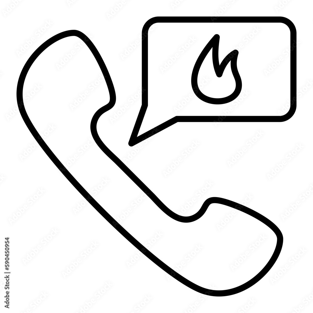 Fototapeta premium Emergency Call Icon