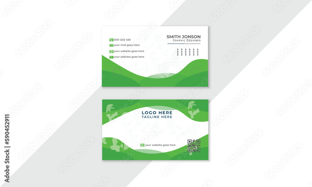 Personal business  card template, Modern business card design, 