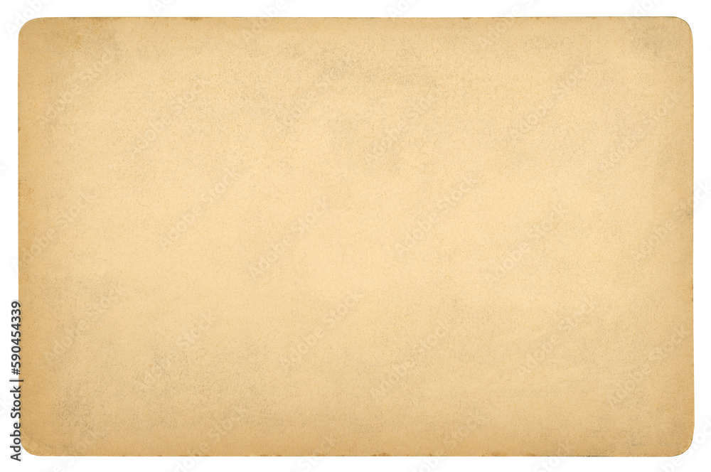 Vintage brown paper background isolated - (clipping path included)